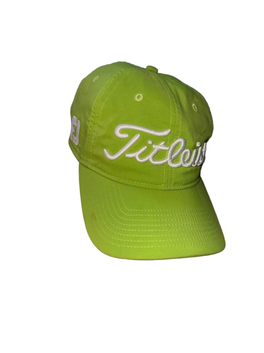 Titleist Kids Neon Green Script Logo Baseball Hat
